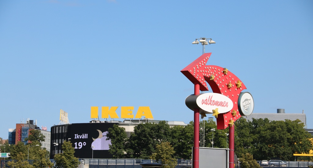 Kungens kurva med bl a IKEA
