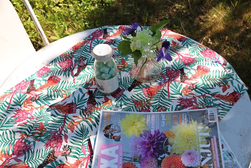 En stund i trädgården