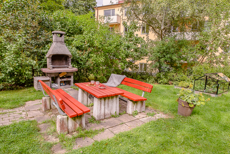 Grillplats på innergården