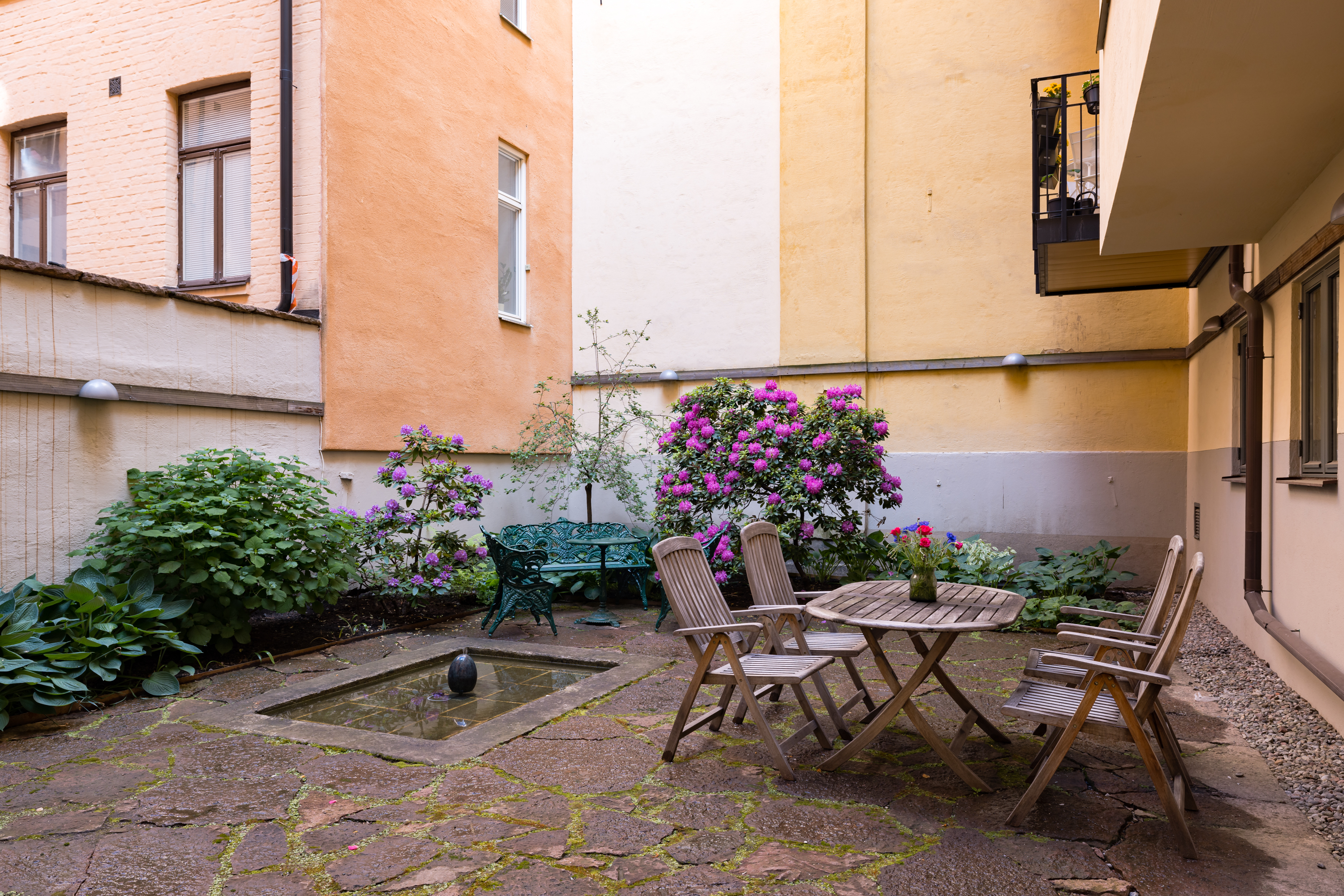 Pittoresk innergård