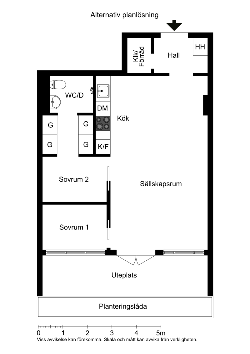 Alternativ planlösning